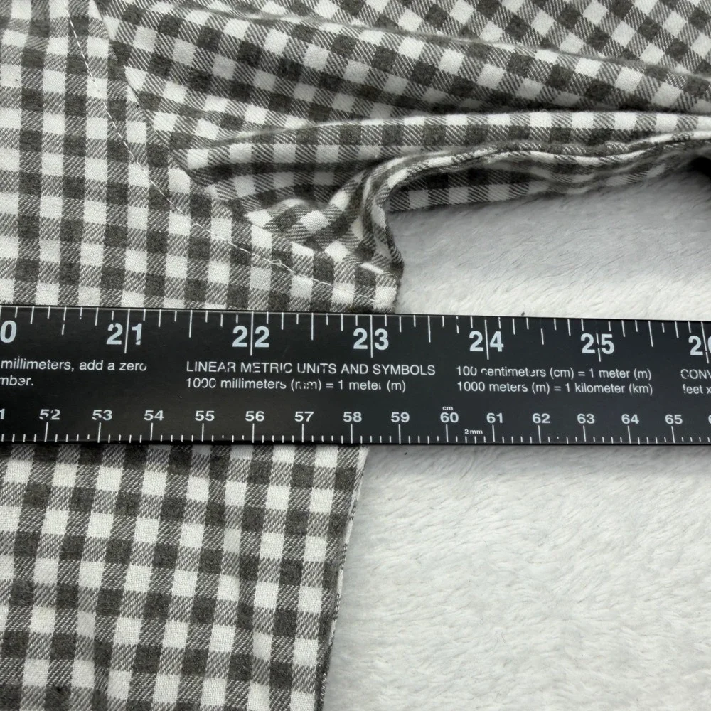 J.Crew Button Down Mens L Gingham Brushed Twill Slim Fit Long Sleeve Casual